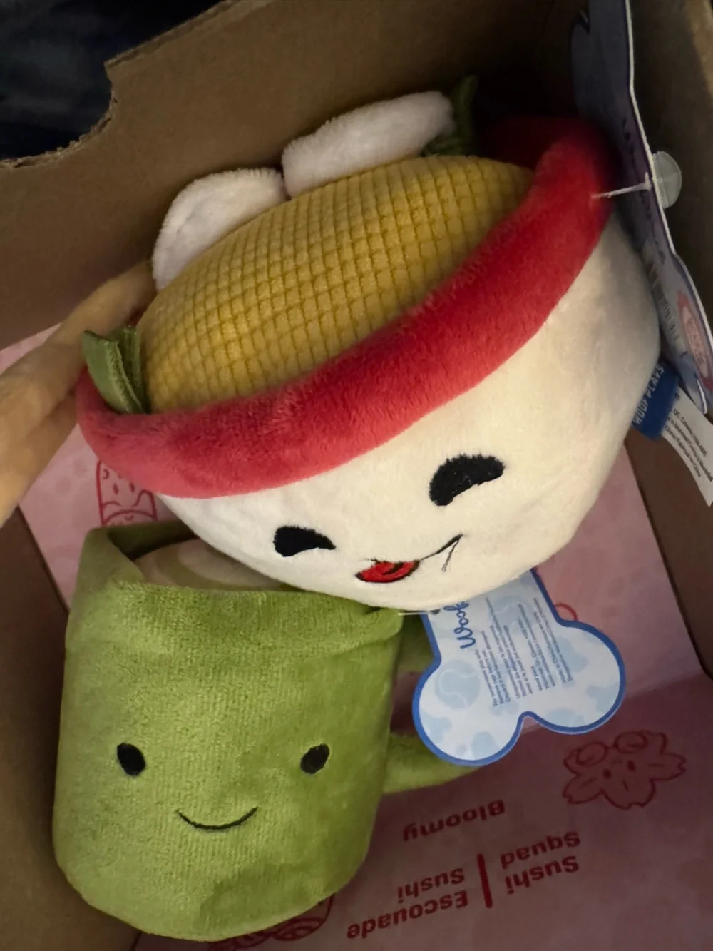 Woof Pack Trip to Japan box L dog toys NEW Miso ramen & matcha sip mug NEW W/tag